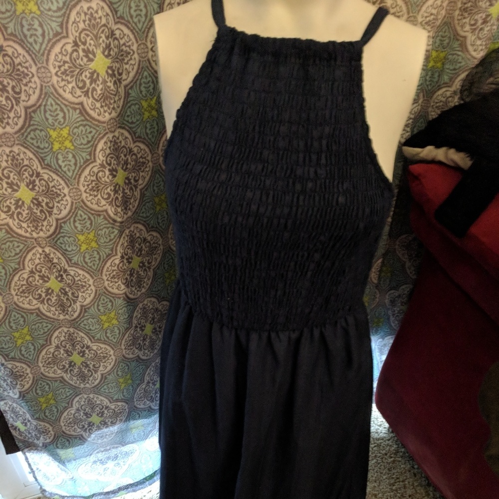 Dark blue maxi dress